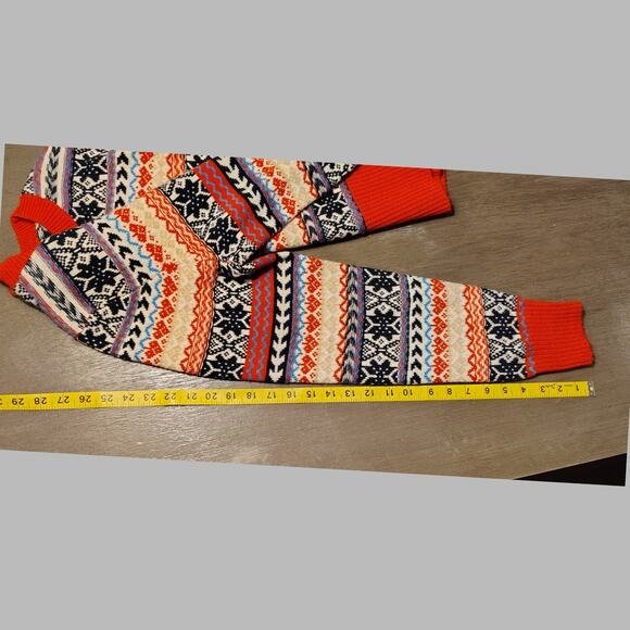 J. Crew Button Fair Isle Crewneck Sweater Lambs Wool Blend Size Large - Picture 10 of 16